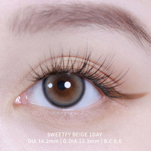 LensVery 1Month – Sweetfy Beige 月拋 2片裝